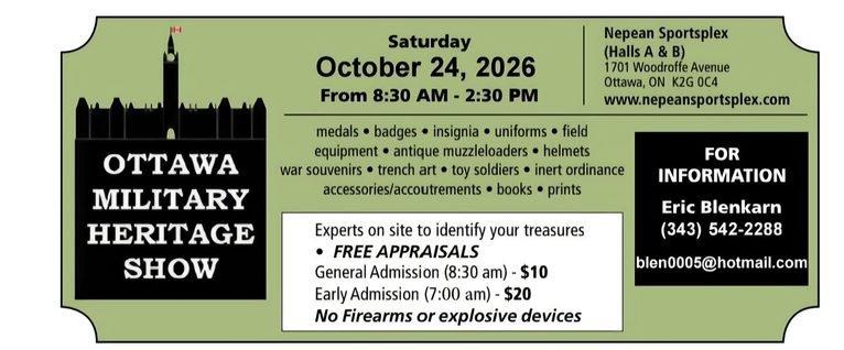 Ottawa Militaria Heritage Show